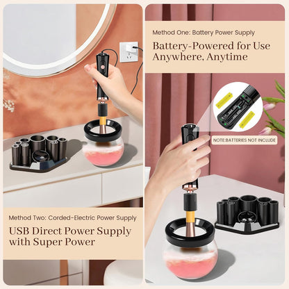 Quick Spin Makeup Brush Cleaner