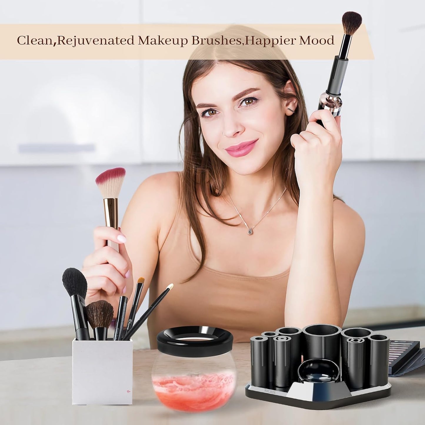 Quick Spin Makeup Brush Cleaner